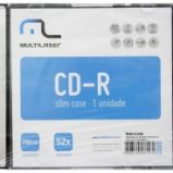 CD-R Multilaser - Vel. 52x (700mb) c/ Caixa