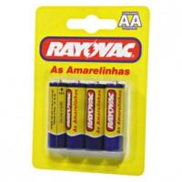 Pilha rayovac amarelinha pequena AA