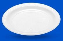 Prato Pl�stico Raso Branco 150mm (1x10un) - Totalplast