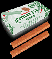 Grampo 26/6 Cobreado ACC com 5000 unidades