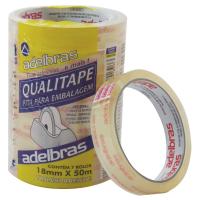 Fita Adesiva Qualitape Transp. 18mm x 50 metros 