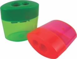Apontador Plastico Duplo c/ deposito Leo & Leo