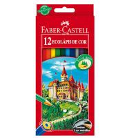 Ecolapis de Cor c/ 12 Cores Faber Castell