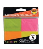 Bloco Adesivo para Recado Neon - 38x50mm