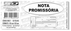 Nota Promiss�ria com 50 folhas