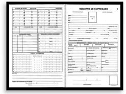 Livro Registro de Empregados 50 fls
