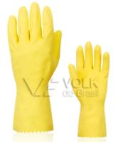 Luva L�tex Amarela Verniz Silver Volk