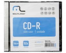 CD-R Multilaser - Vel. 52x (700mb) c/ Caixa