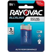 Pilha Alcalina 9V 02 polos Rayovac